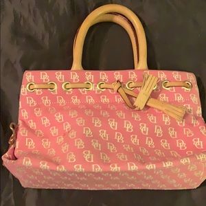 Dooney and Bourke small pink cloth letter purse